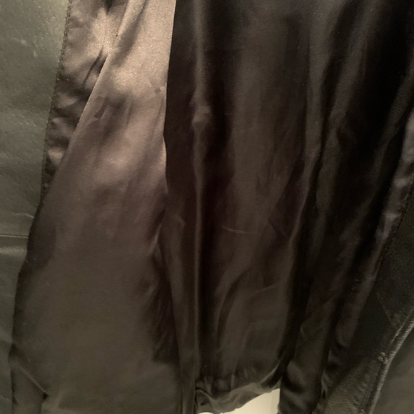 Black Leather Coat M - Picture 16 of 16